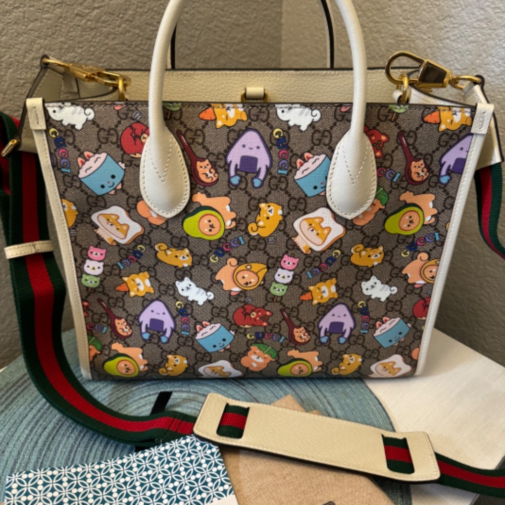 Gucci x Pikarar/Angela Nguyen Animal Print small tote - Picture 4 of 15
